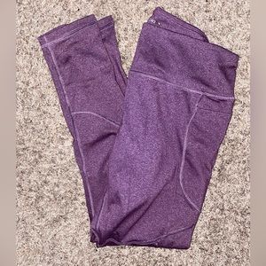 Raypose Purple Workout Leggings WITH Pockets, Size Large